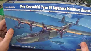 Unboxing 1/144 Scale Trumpeter Kawanishi H6K Flyingboat