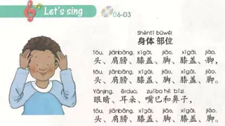 Body Parts in (Chinese Poem) 身体部位 Shēntǐ bùwèi