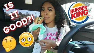 Trying Burger King's NEW IMPOSSIBLE Whopper! *Does it taste like real meat?!