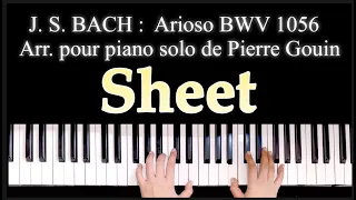 🎼J. S. BACH Arioso BWV 1056 🎹 (arr. Alfred Cortot) Piano Sheet, Score 🎼🎹
