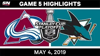 NHL Highlights | Avalanche vs. Sharks, Game 5 – May 4, 2019