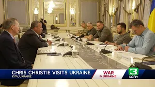 Chris Christie makes surprise visit to Ukraine, emphasizing support in war