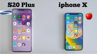 iphone X VS Samsung s20 Plus || Speed Test