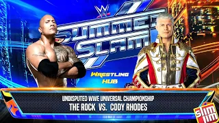 Cody Rhodes VS The Rock For the Undisputed WWE Championship #SUMMERSLAM