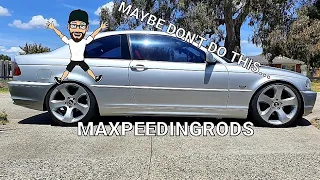 HOW TO SLAM YOUR E46 BMW ON MAXPEEDINGRODS COILOVERS!!! DIY