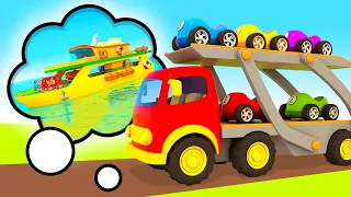 Helper Cars cartoon for kids: NEW EPISODE! Street vehicles need help! Car cartoons for kids.