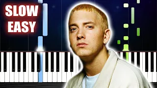 Eminem - Stan ft. Dido - SLOW EASY Piano Tutorial by PlutaX