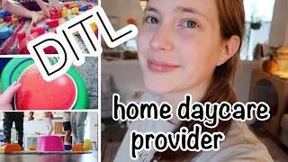 A Day In The Life of a HOME DAYCARE PROVIDER | 8 Kids Under 5!