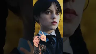 Jenna Ortega’s soft goth eye makeup as Wednesday Addams in Netflix is MAC Eyeshadow in Carbon