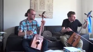 Morin khuur rehearsal ♫ Two foreigners try Mongolian music!