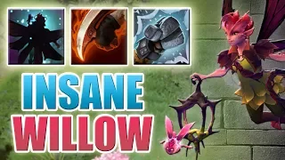 Imba One Shot Dark Willow Build [+40% Shadow Realm + Walrus PUNCH!] Dota 2 Ability Draft