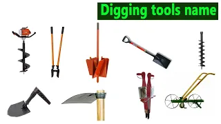 Digging Tools Name. Soil Digging tools name. Tools Used for Digging. post hole digger. Shovel.