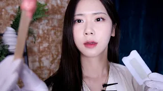 ASMR.sub 나른하게 잠드는 눈썹 왁싱샵 | 눈썹가위,라텍스 장갑,테이프,스크류브러쉬,아이브로우