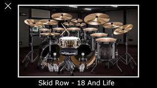 Skid Row - 18 And Life (Virtual Drumming Cover)