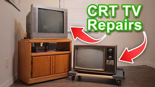 Retro Tv Repairs: Fixing 2 Classic CRT Models From 1979 And 2003 #electronic #retrogaming #vintage