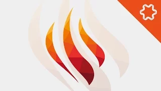 Illustrator Tutorial / Polygon Low Poly Flame Fire Logo Design Tutorial / Beginner to Advanced