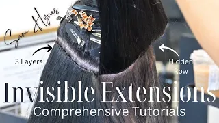 HOW TO: INVISIBLE Hair Extensions Technique By BELLAMI Educator #wefthairextensions #extensions