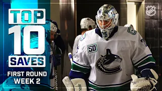 Top 10 Saves from Week 2 of the First Round | Stanley Cup Playoffs | NHL