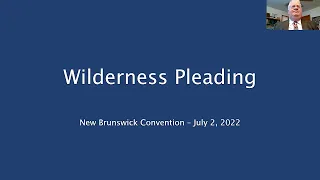 Wilderness Pleading - John B - 2022-07-02