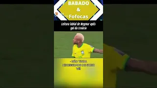 leitura labial de Neymar após gol da croácia