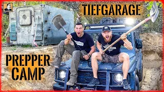 TIEFGARAGE für die G-KLASSE am Prepper Camp von FRITZ MEINECKE bauen | PANZERGRUBE | Survival Mattin