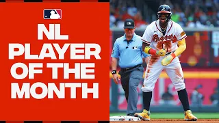 We're watching history! Ronald Acuña Jr. wins NL Player of the Month for June!