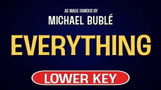 Michael Buble - Everything | Karaoke Lower Key