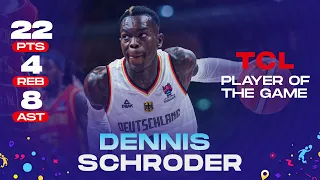 Dennis SCHRODER 🇩🇪 | 22PTS/ 4REB/ 8AST | TCL Player of the Game vs. Montenegro