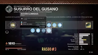 Como conseguir el Rasgo No. 3 de "Susurro del Gusano" - Hacia la Luz [Destiny 2]