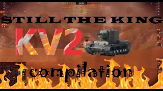 STILL THE KING! Wot Blitz KV2 HE compilation