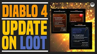 DIABLO 4 Loot News! Quarterly Update DEC. 2021
