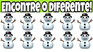 qual é o emoji diferente   encontre o emoji diferente em 30 segundos! encontra o diferente #60