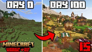 I Spent 100 Days Building a Farming Village in Hardcore Minecraft! | 1.19 Let's Play #15 (Season 2)