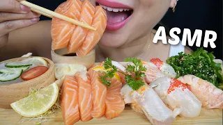 ASMR SUSHI *Atlantic Salmon Sashimi, Assorted Aburi Nigiri, Seaweed Salad with Sunomono | N.E