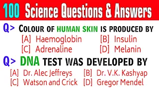 100 Science Questions & Answers on BIOLOGY (ZOOLOGY, BOTANY) Science Trivia Quiz | Science GK Part-6