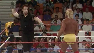 Hulk Hogan vs. The Undertaker for the first time: Hulkamania 6, July 29, 1991