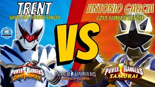 Power Rangers Legacy Wars Trent White Dino Thunder Ranger Vs Gold Samurai Ranger Gameplay