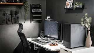 Productive Home Office & Desk Setup Tour 2023 | Minimal & Cozy