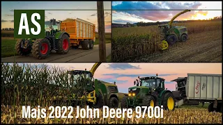 John Deere 9700i | Maishäckseln 2022 | John Deere | Fendt | Lohunternehmen Eisenreich