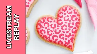 LIVE REPLAY - Friday Cookie Lunch Break - Leopard print hearts & sketching your designs