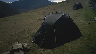 Meelmore Wild Camp in the Vern 1 and Helm compact 1.