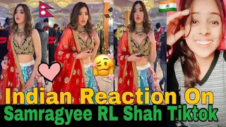 Indian Reaction on Nepali | Samragyee RL Shah Latest Tiktok Videos | Reactions World