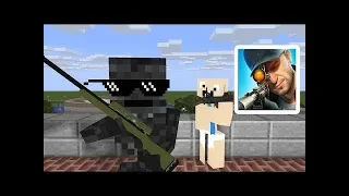 Monster School SNIPER 3D GUN SHOOTER CHALLENGE Minecraft Animation 3D