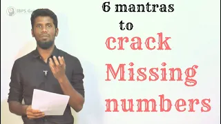 6 mantras to crack missing numbers | tips & tricks | Mr.Jackson