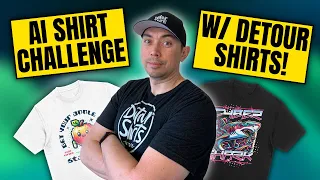 I Challenged Detour Shirts To Make Shirts With AI Art! (On The Spot)