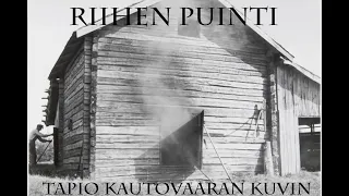 Riihen puinti Tapio Kautovaaran kuvin