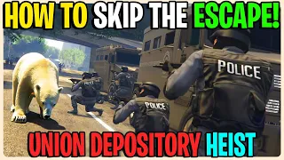 How To Skip The Union Depository Heist Escape! Gta 5 Online