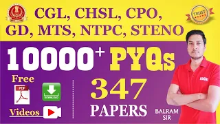 Complete Reasoning🔥 10000+ PYQs 😍PDFs & Videos📈 for SSC CGL, CHSL, CPO, GD, MTS, STENO, NTPC