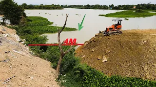 Incredible Activities Continue Old Project Connect From Side to Side With Dozer Push land in water