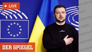 Livestream: Das sagt Wolodymyr Selenskyj vor dem Europäischen Parlament